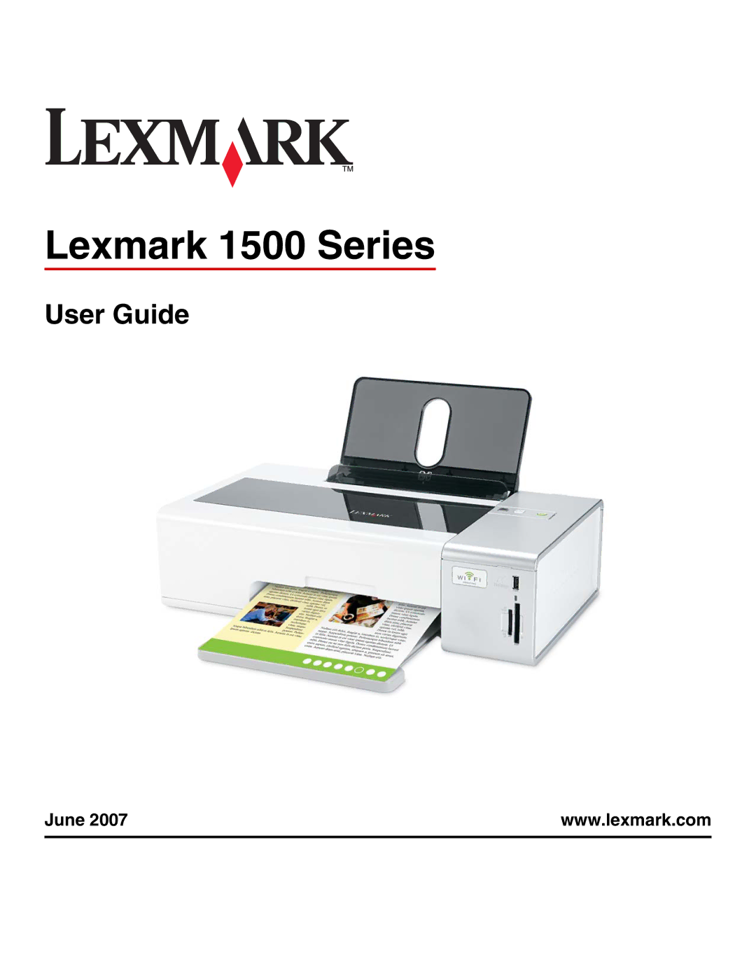 Lexmark manual Lexmark 1500 Series 