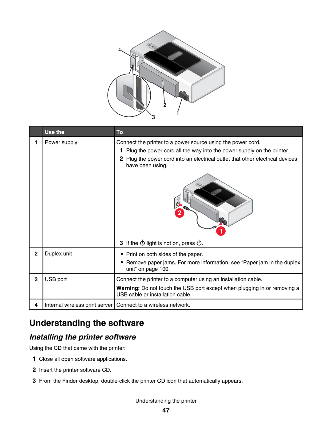 Lexmark 1500 manual Understanding the software, Installing the printer software 