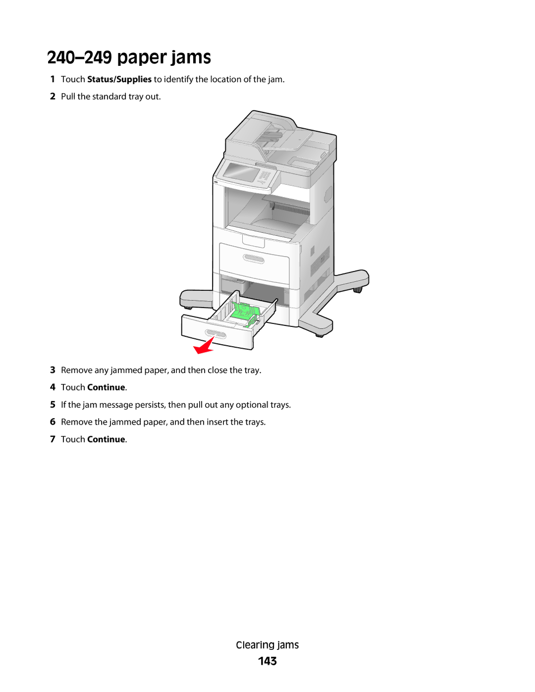 Lexmark X652de, 16M1994, 16M1985, 90T7250, X658dtfe, X658dtme, X658dfe, X658dme, X656dte, X656de, X654de, 16M1742, 16M1784 143 