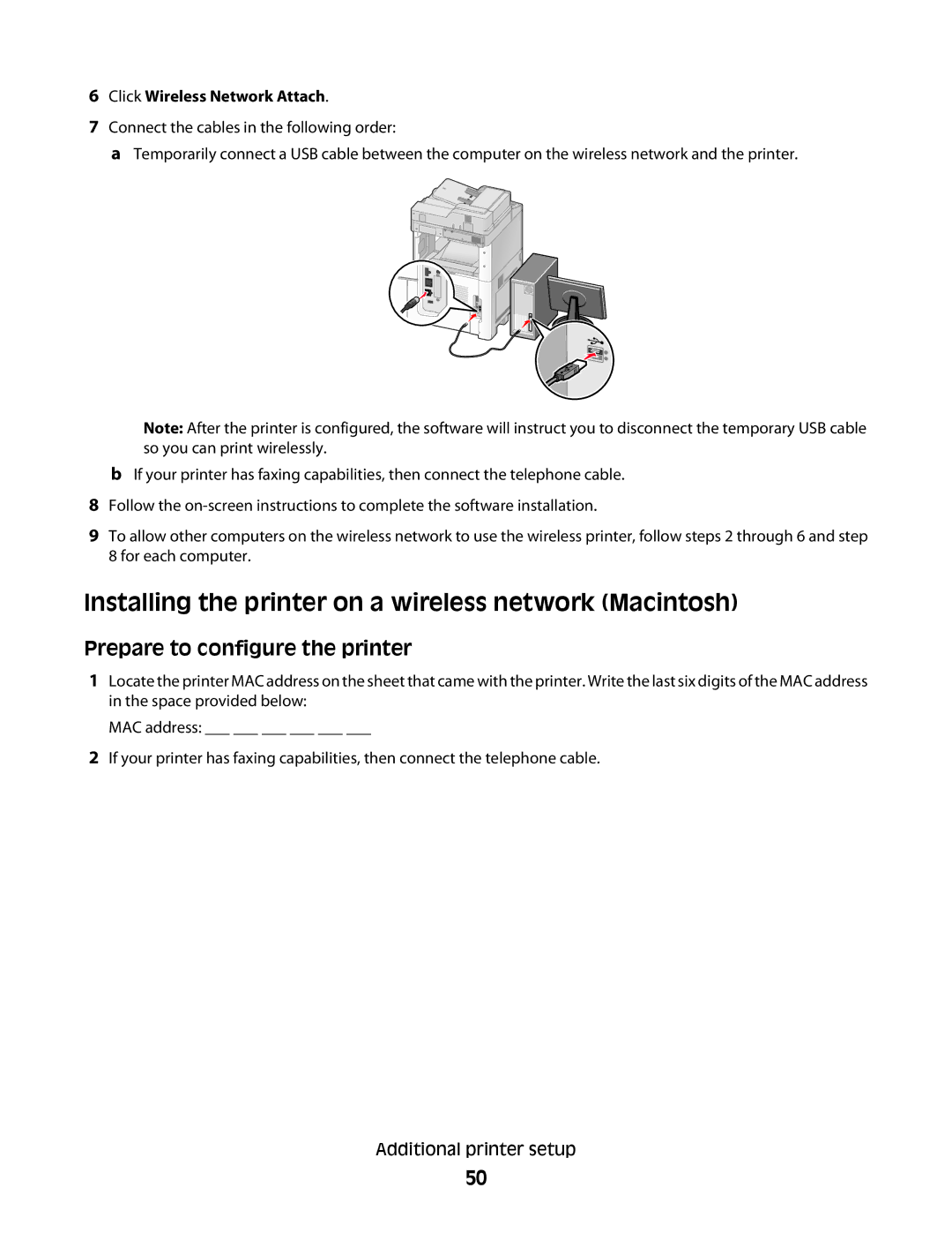 Lexmark 16M1742, 16M1994, 16M1985 Installing the printer on a wireless network Macintosh, Prepare to configure the printer 