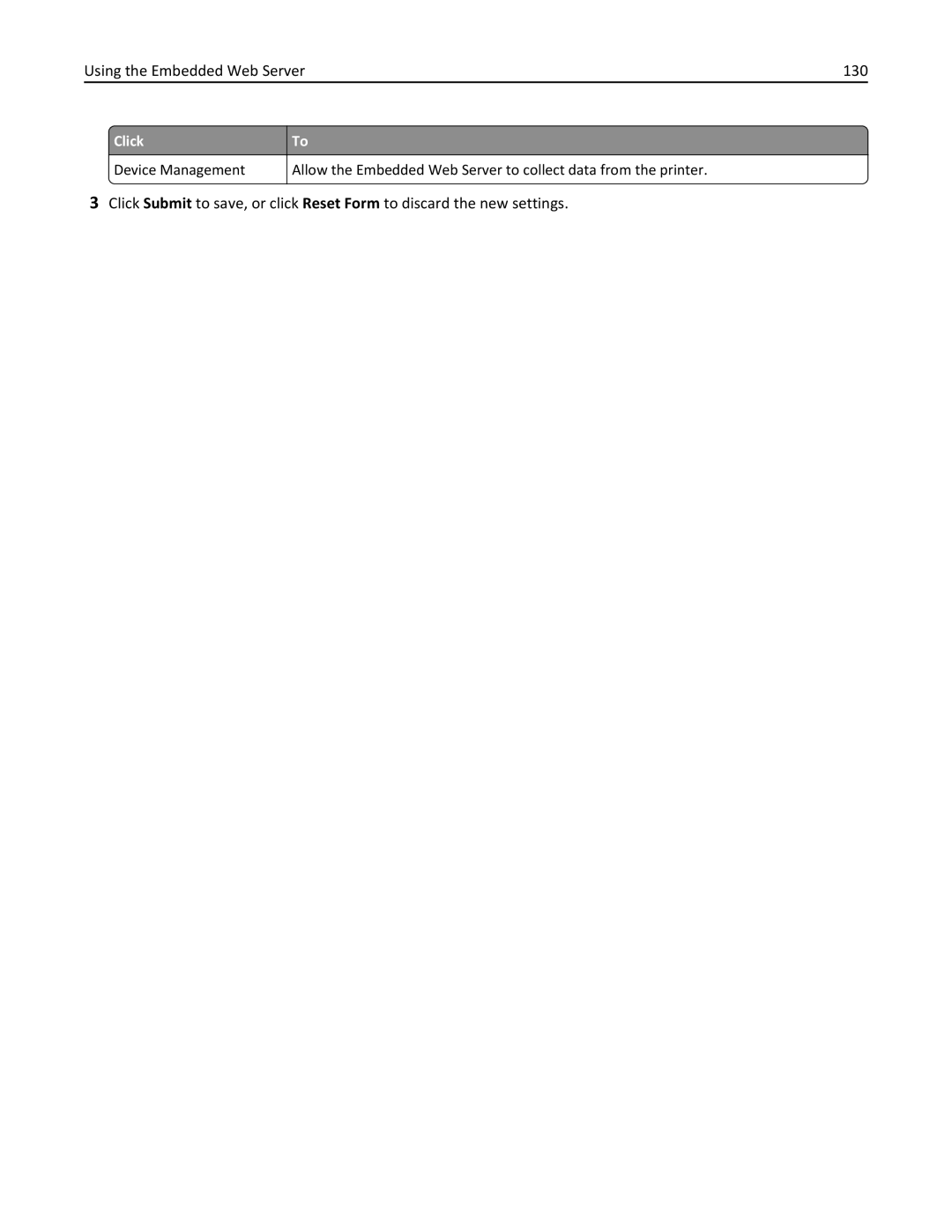 Lexmark 20E, 200 manual Using the Embedded Web Server 130 