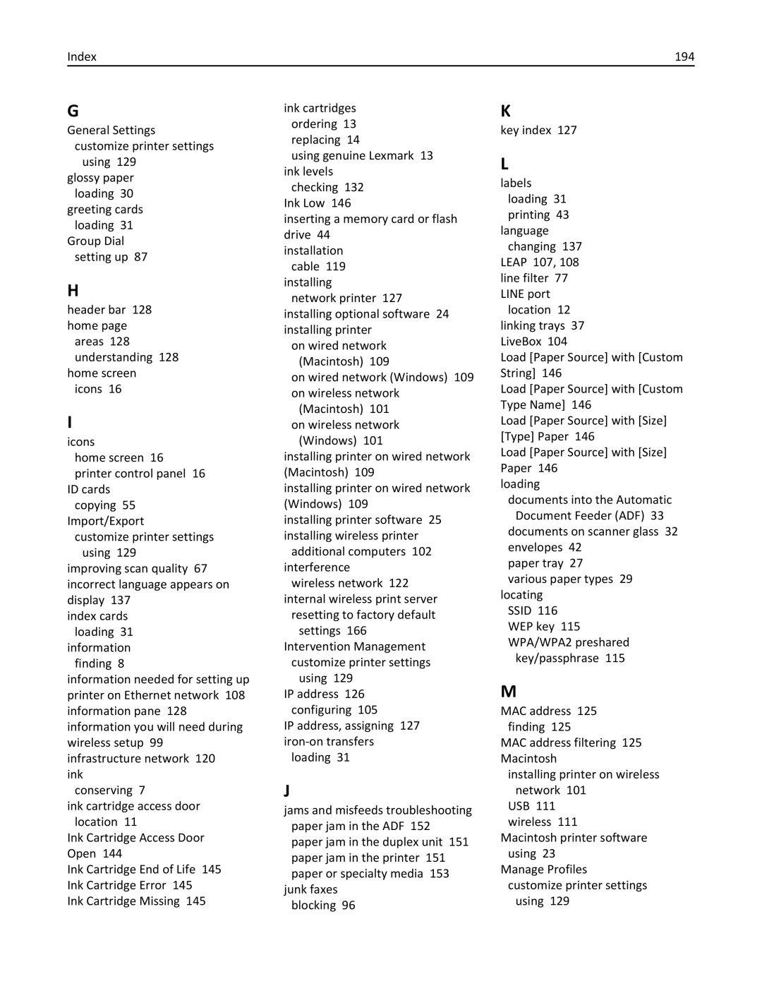 Lexmark 20E, 200 manual 