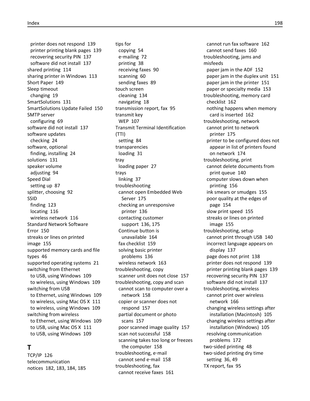 Lexmark 20E, 200 manual Tti 