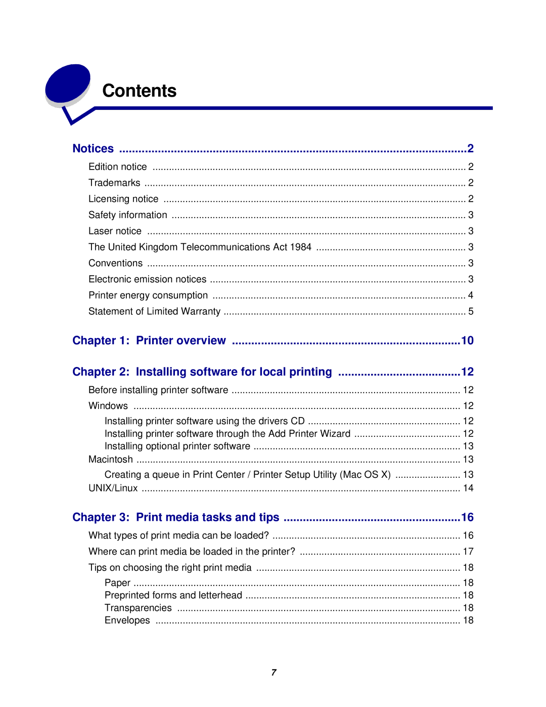 Lexmark 238 manual Contents 