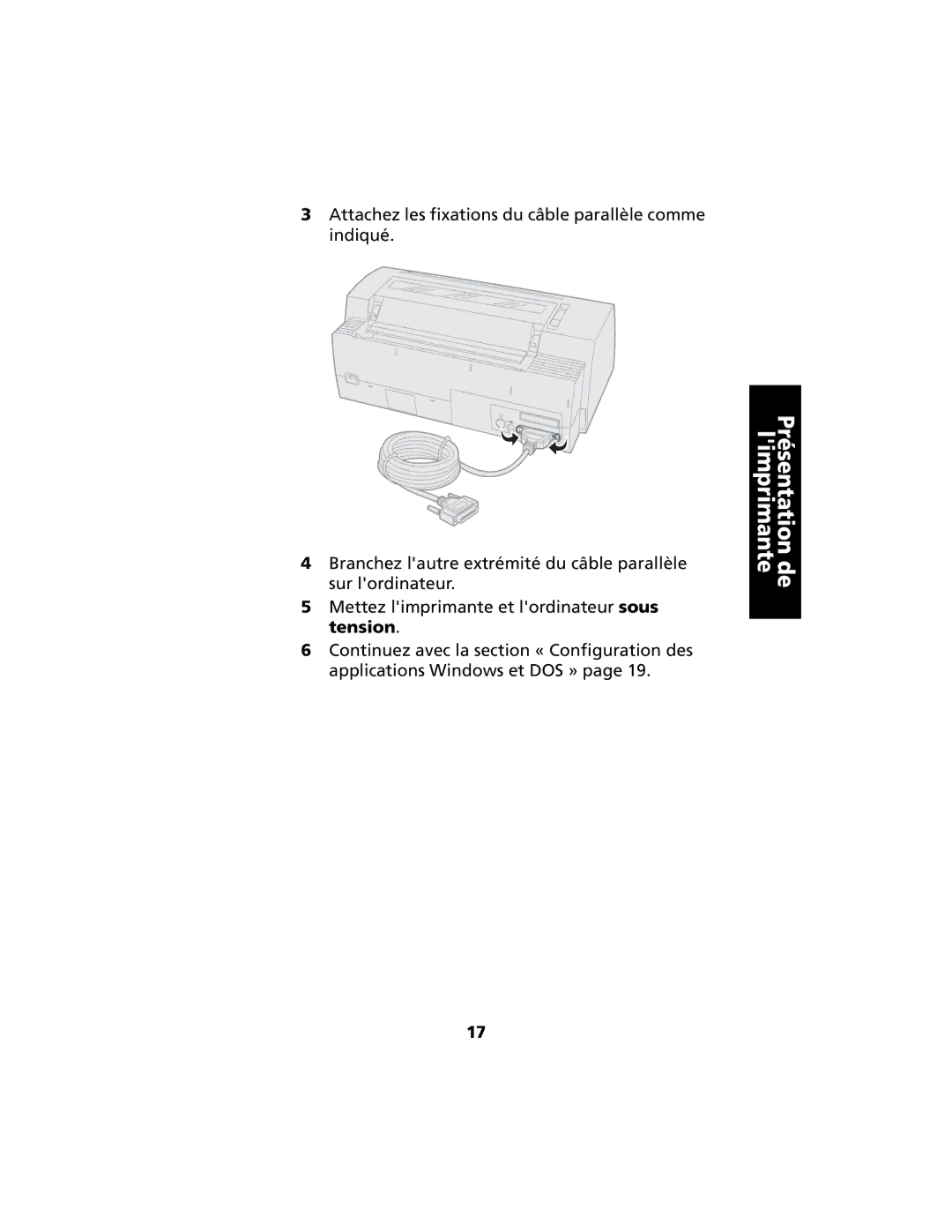 Lexmark 2400 manual Présentation de limprimante 