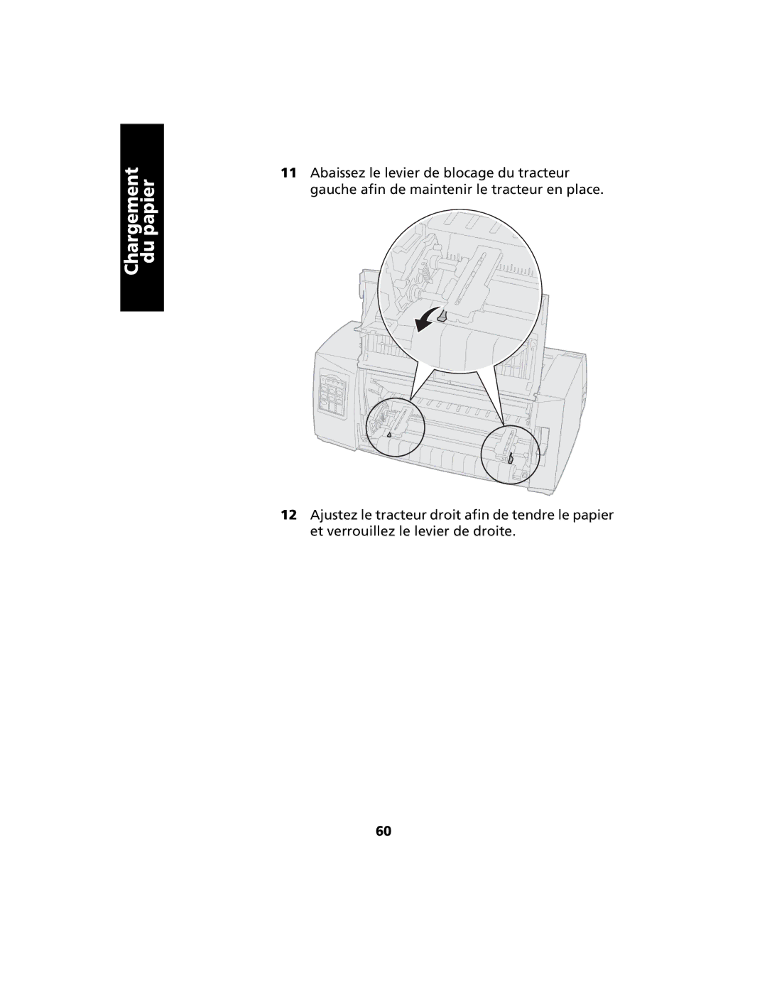 Lexmark 2400 manual Chargement du papier 