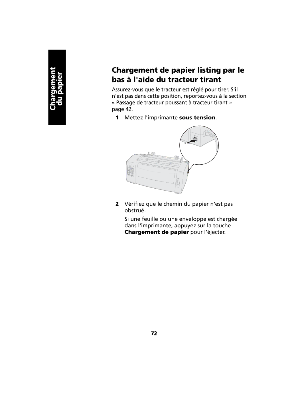 Lexmark 2400 manual Chargement du papier 