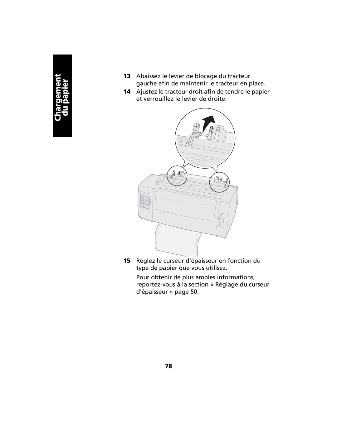 Lexmark 2400 manual Chargement du papier 