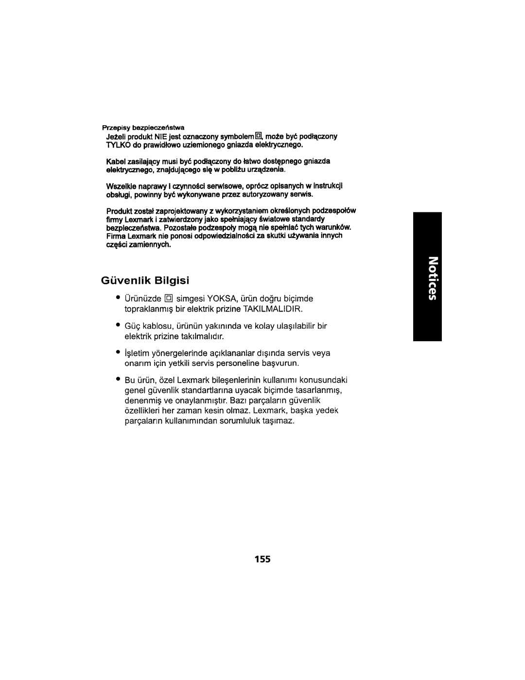 Lexmark 2480 manual 155 