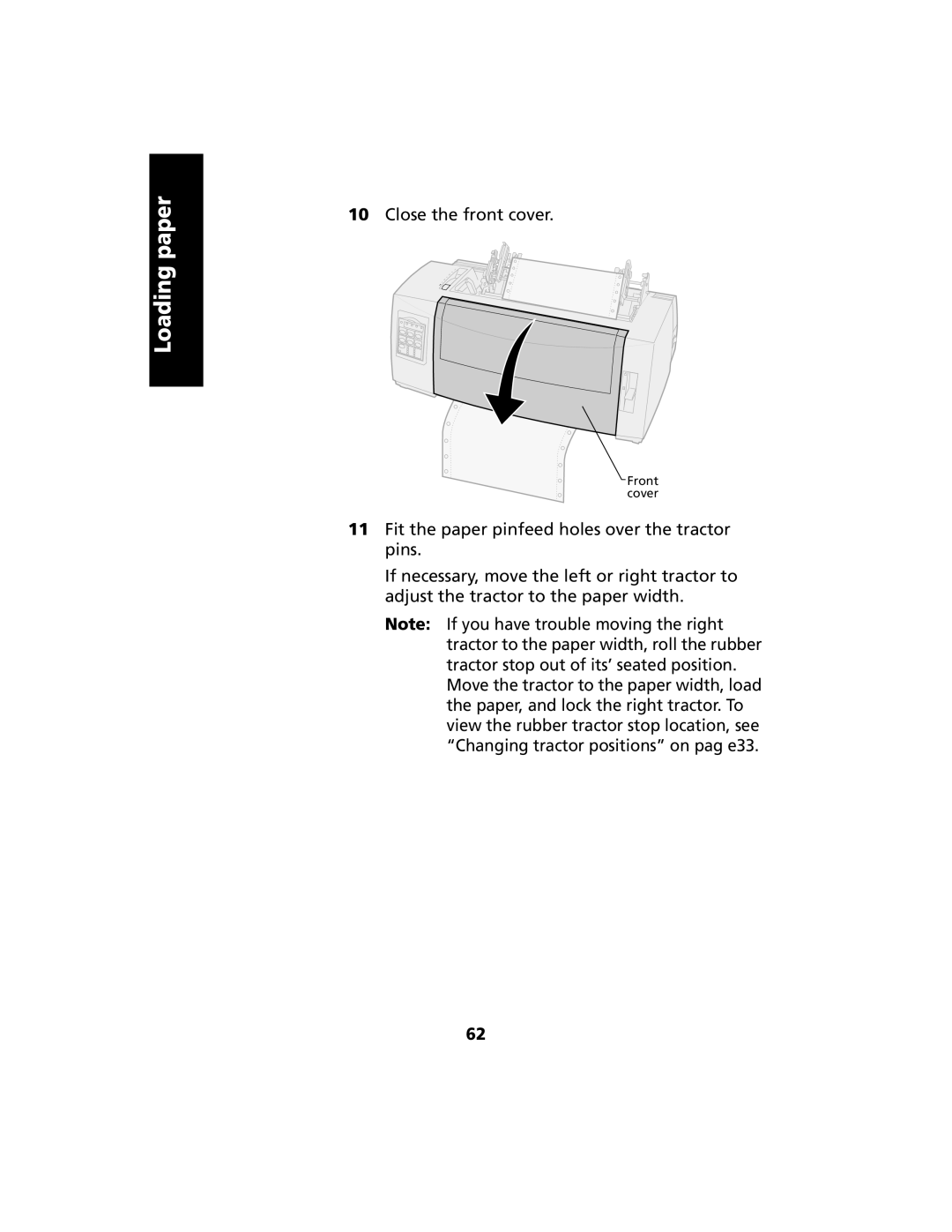 Lexmark 2480 manual Close the front cover 