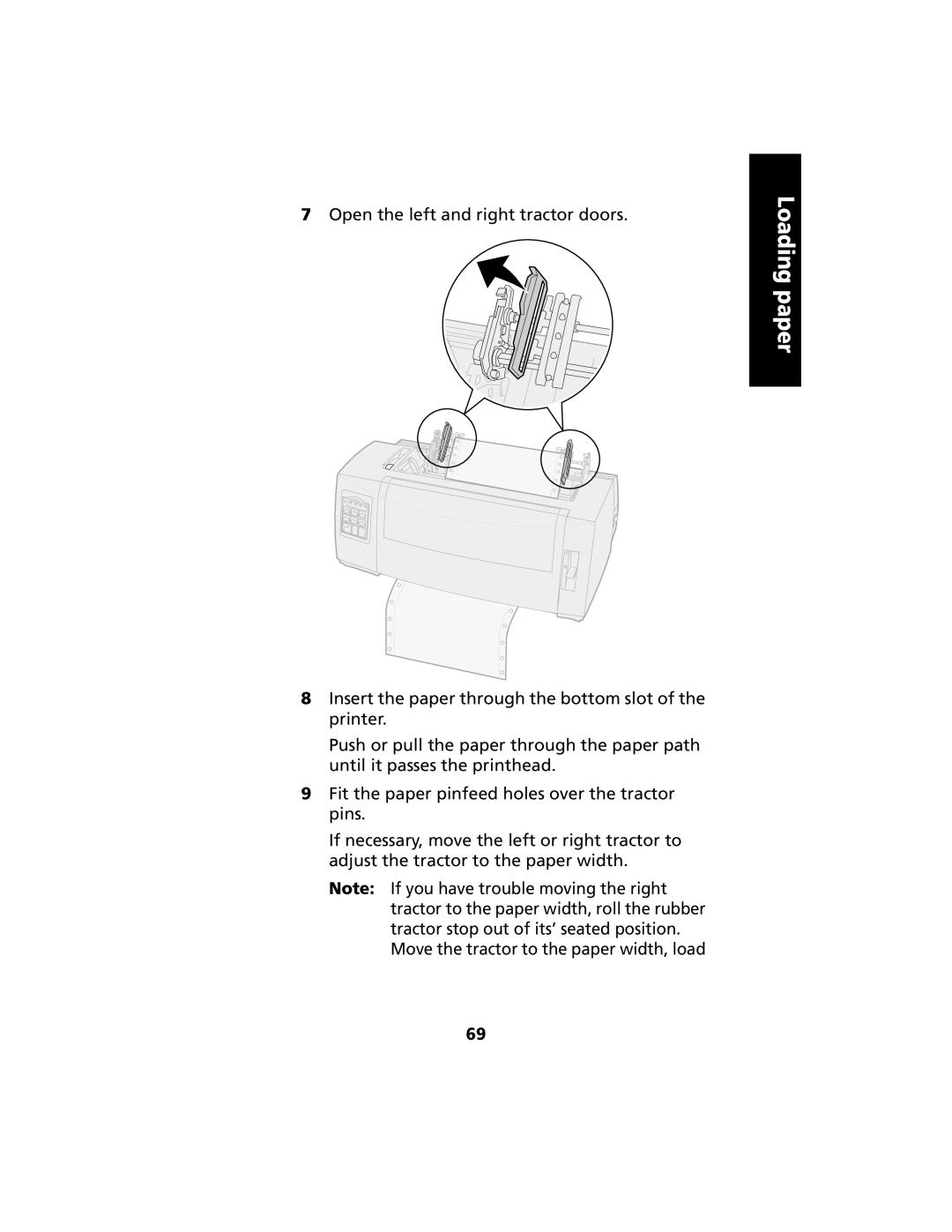 Lexmark 2480 manual Loading paper 