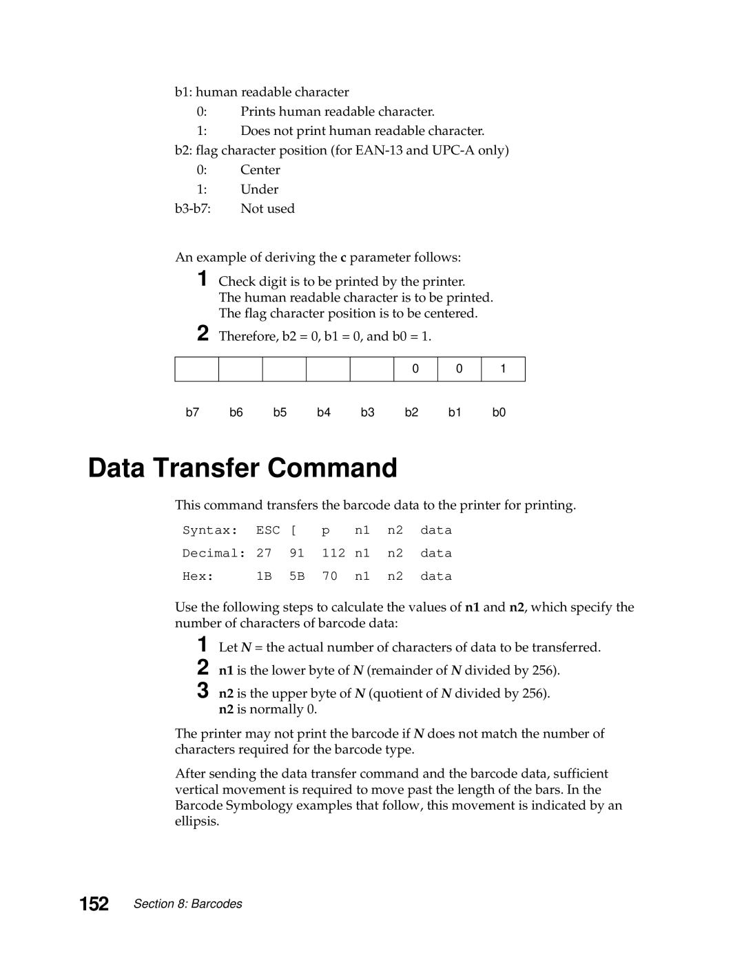 Lexmark 249X, 248X manual Data Transfer Command 