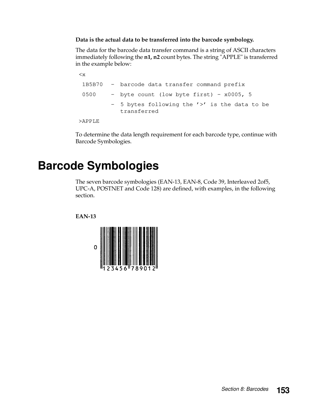 Lexmark 248X, 249X manual Barcode Symbologies, 153 