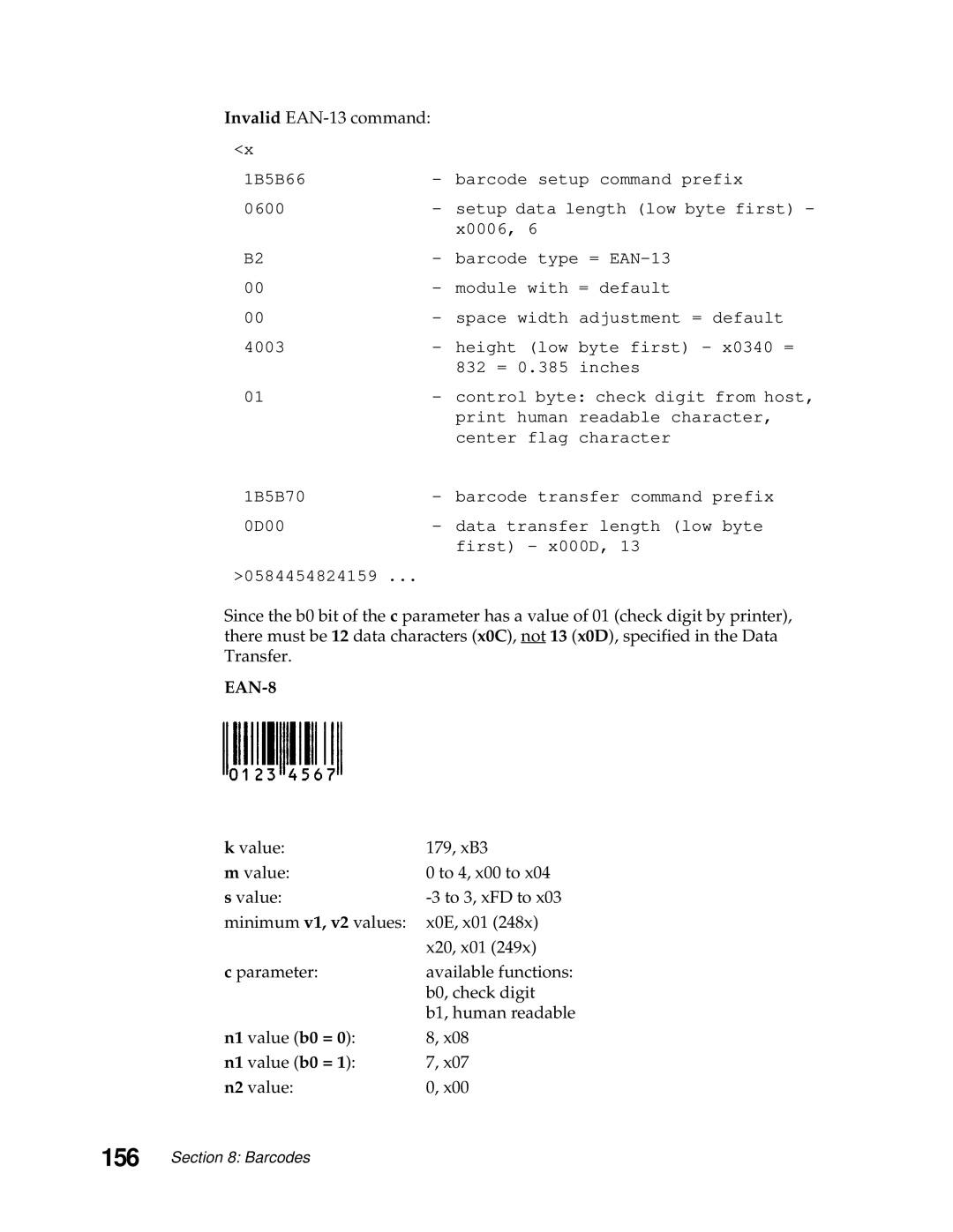 Lexmark 249X, 248X manual Invalid EAN-13 command, N2 value 