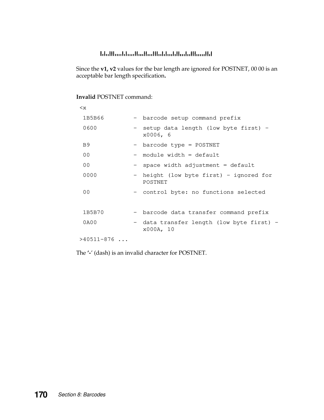 Lexmark 249X, 248X manual ’-’ dash is an invalid character for Postnet 