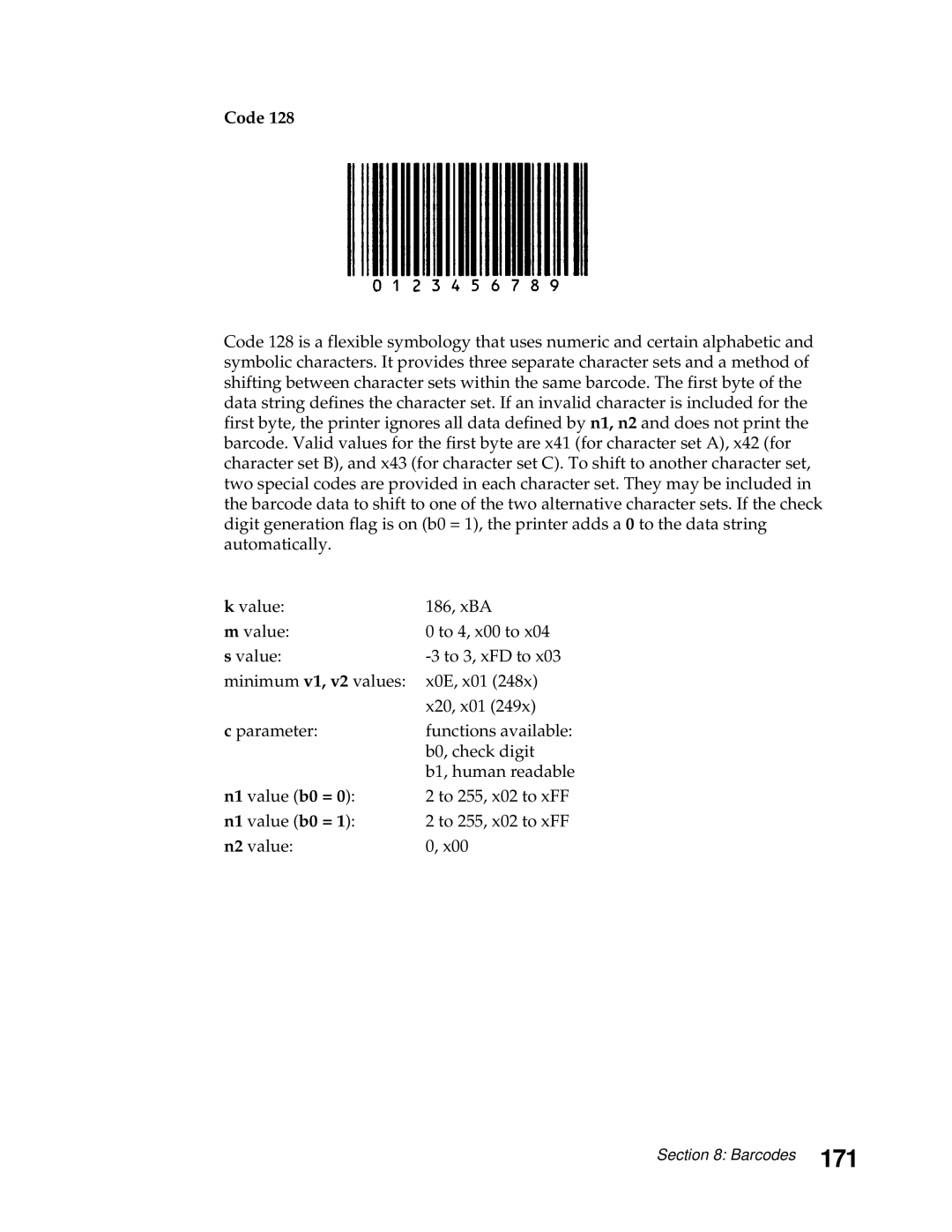 Lexmark 248X, 249X manual 171, To 255, x02 to xFF 