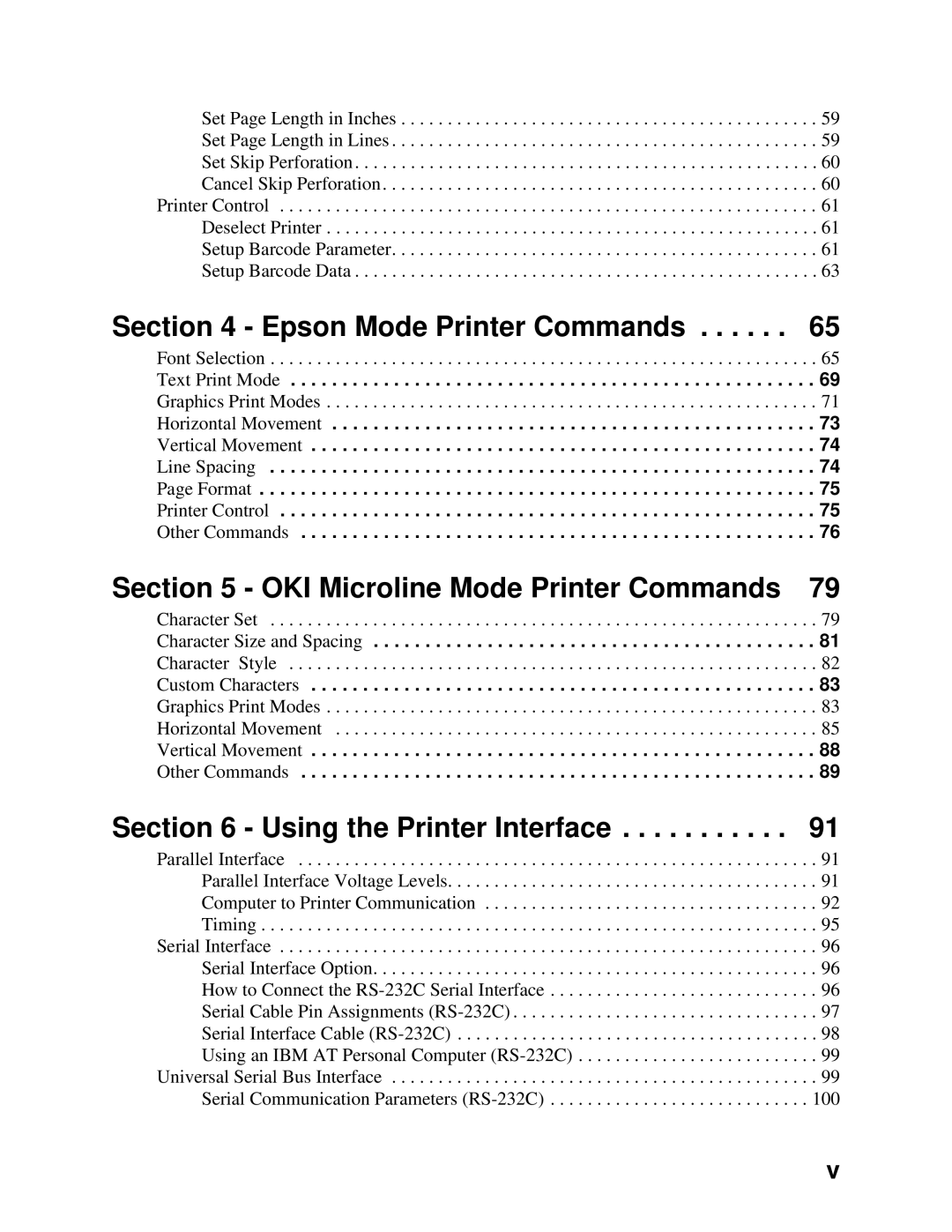 Lexmark 248X, 249X manual Epson Mode Printer Commands 