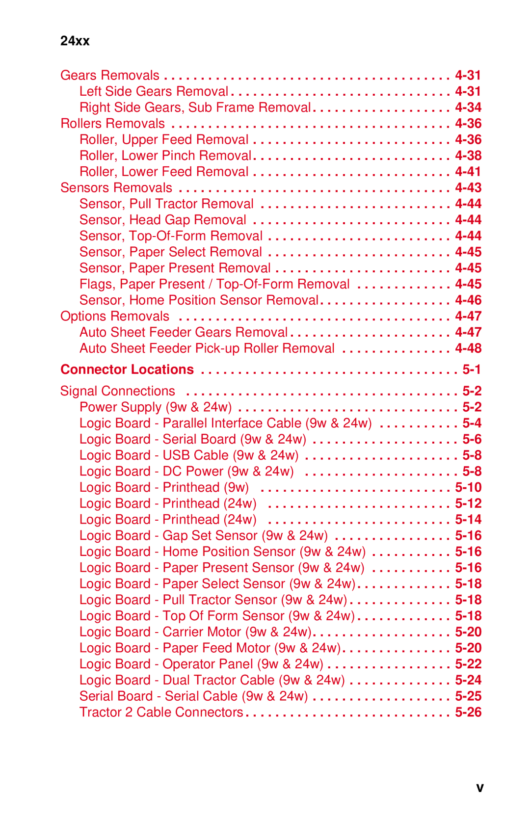 Lexmark 24XX-100 manual Connector Locations 