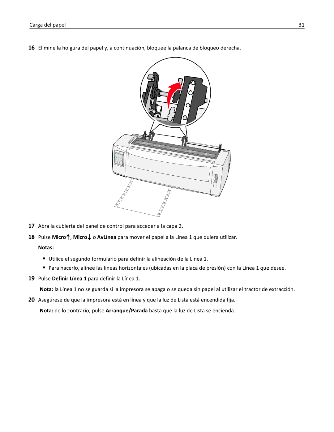 Lexmark 2500 manual Notas 