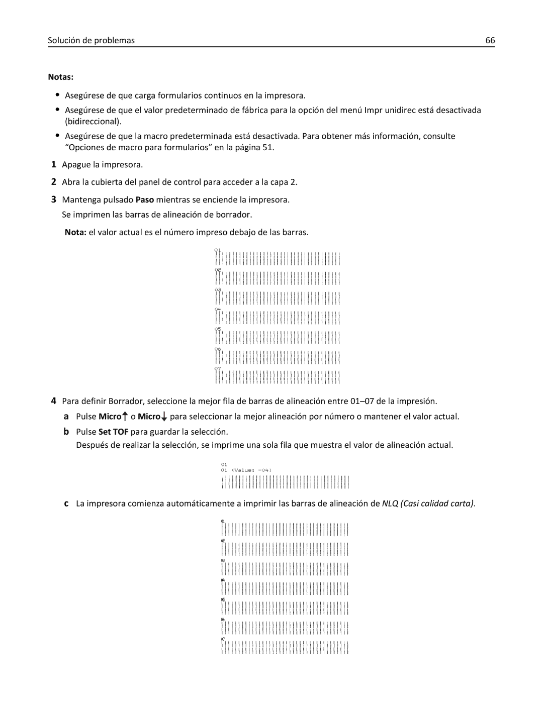 Lexmark 2500 manual Notas 