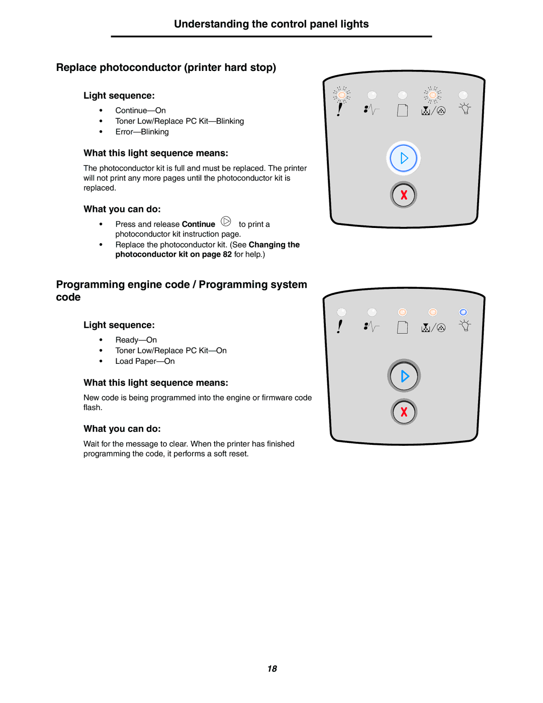 Lexmark 250dn manual Programming engine code / Programming system code 