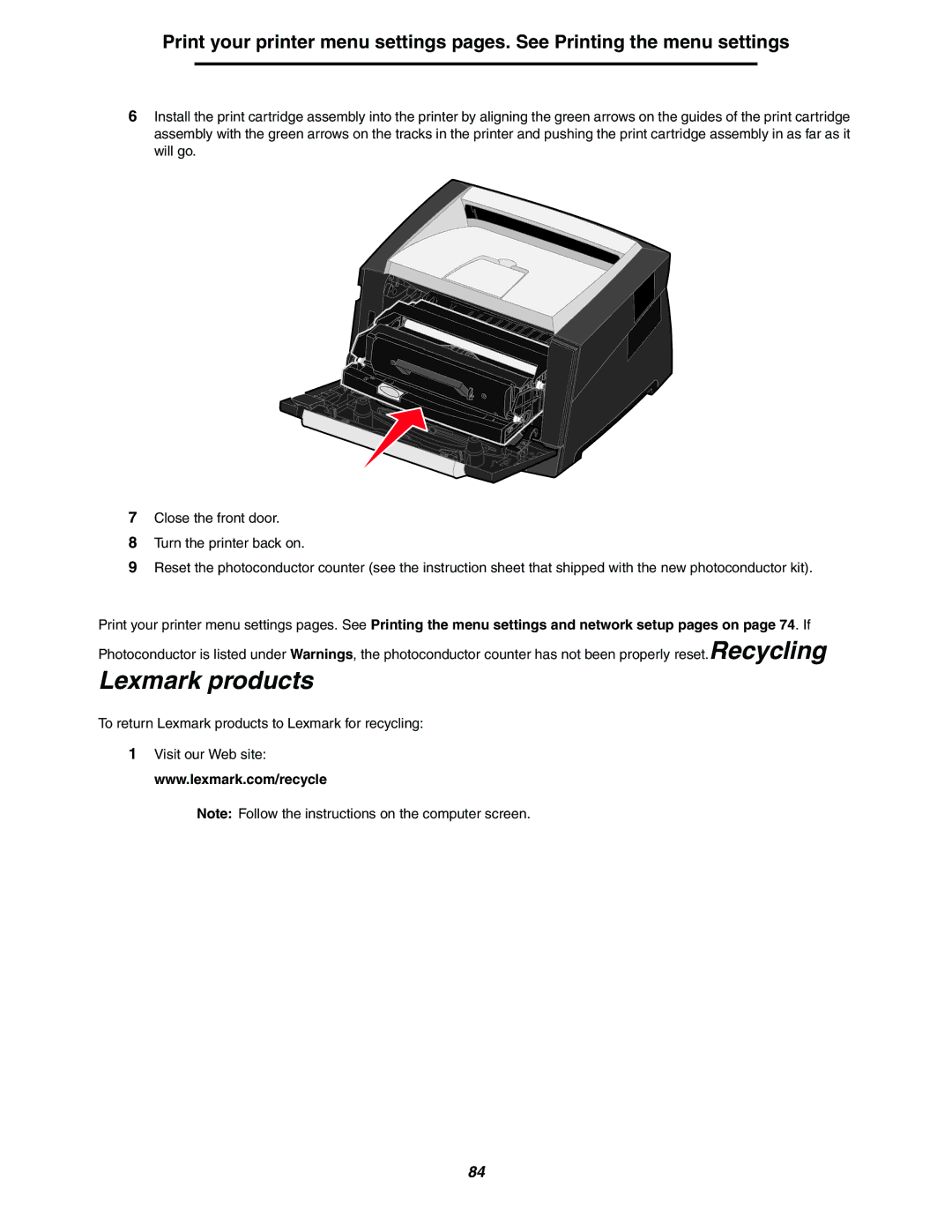 Lexmark 250dn manual Lexmark products 