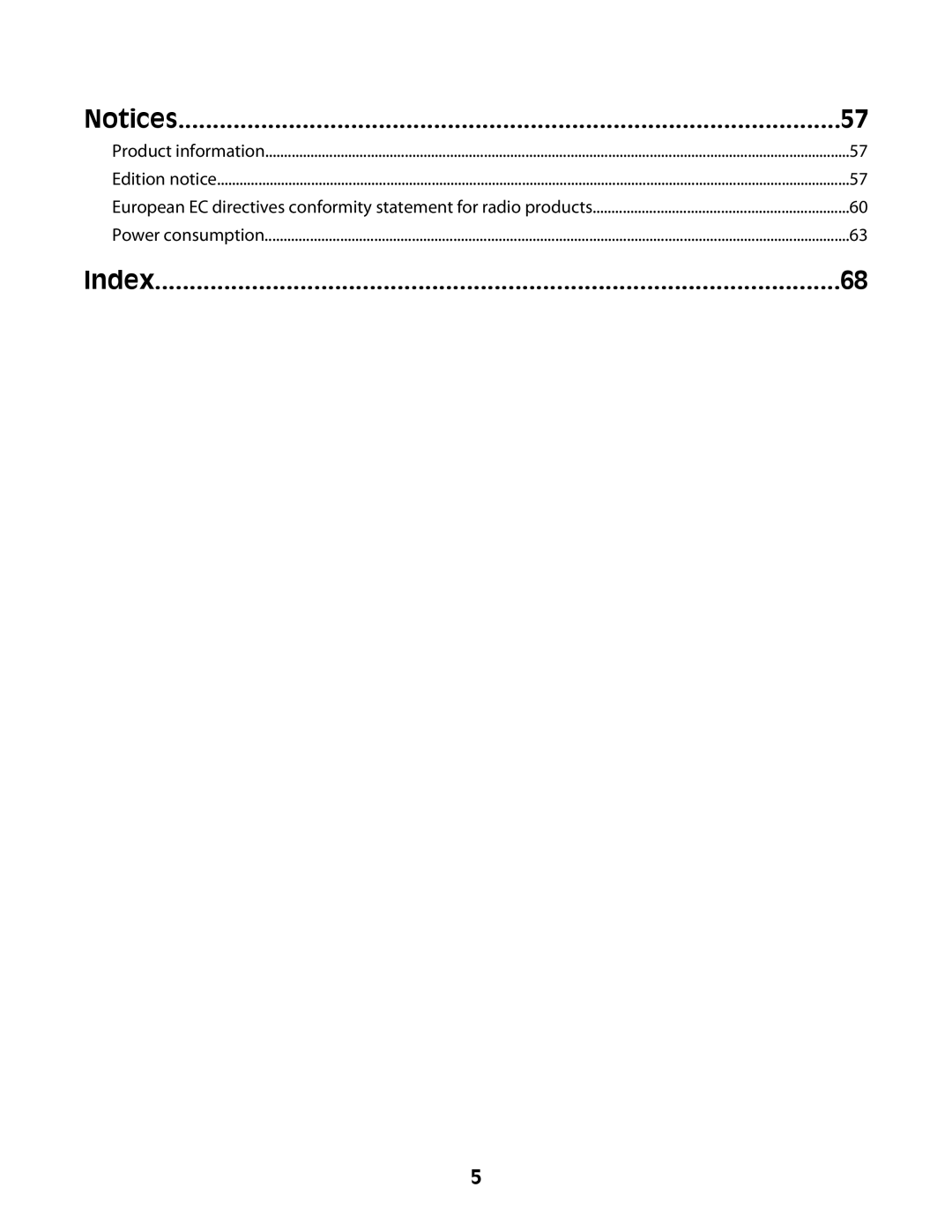 Lexmark 2600 manual Index 