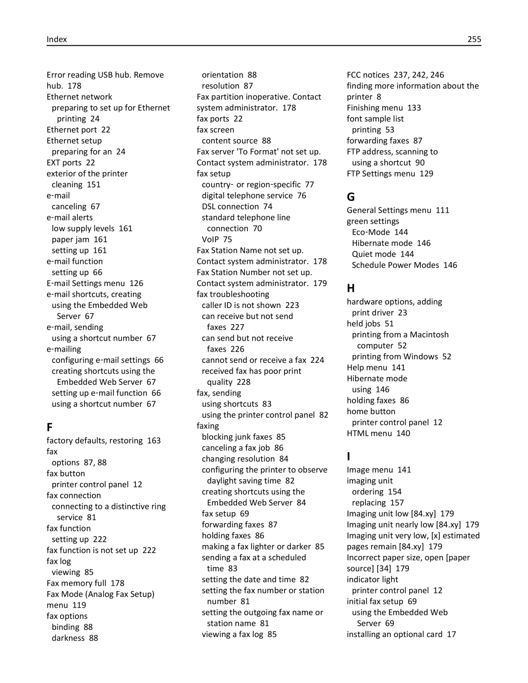 Lexmark 279 manual 