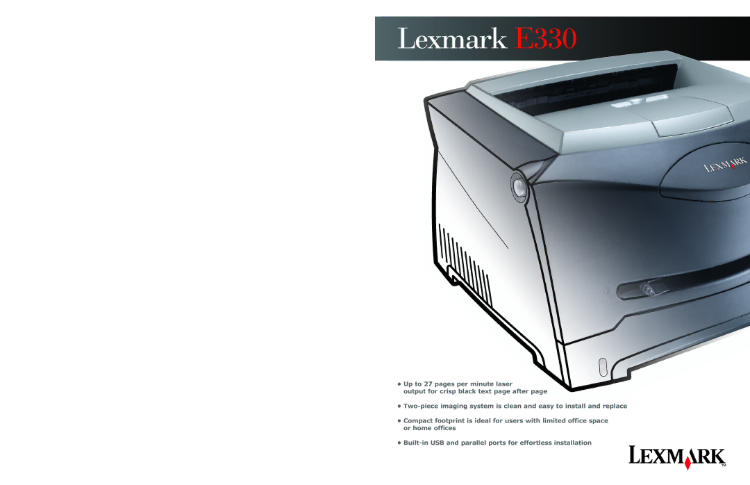 Lexmark manual Lexmark E330 