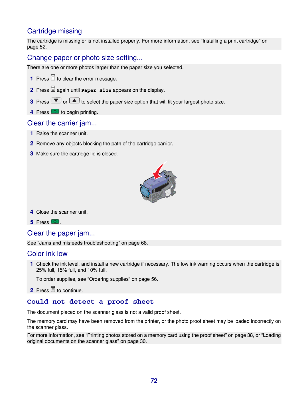 Lexmark 3400 Series manual Clear the paper jam 