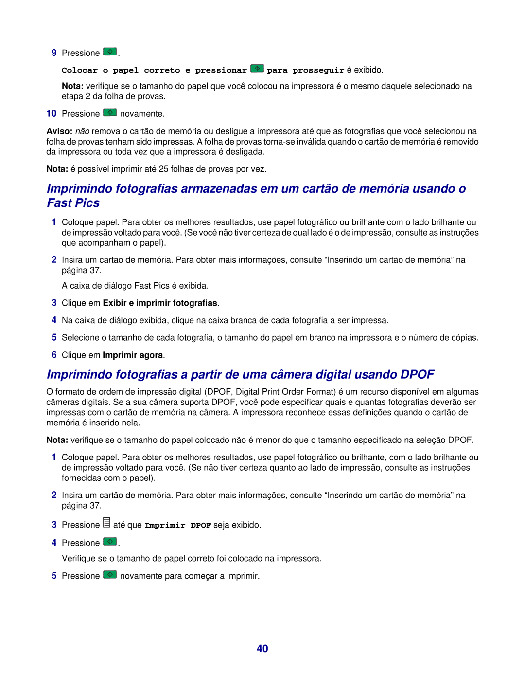 Lexmark 3400 manual Clique em Exibir e imprimir fotografias, Clique em Imprimir agora 