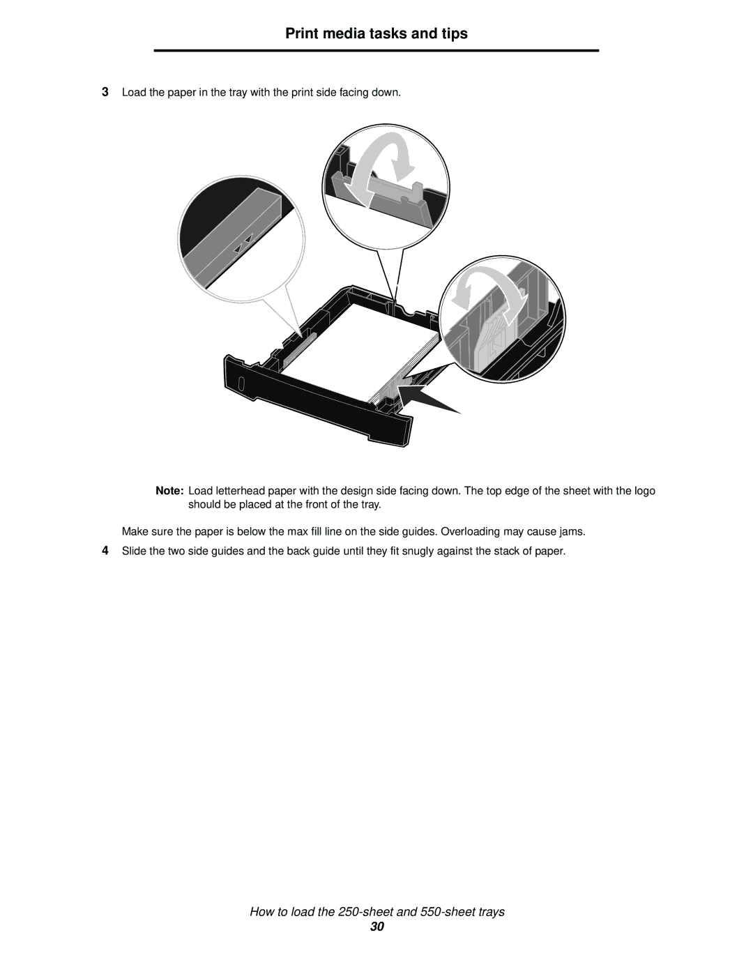 Lexmark 342n, 340 manual Print media tasks and tips 