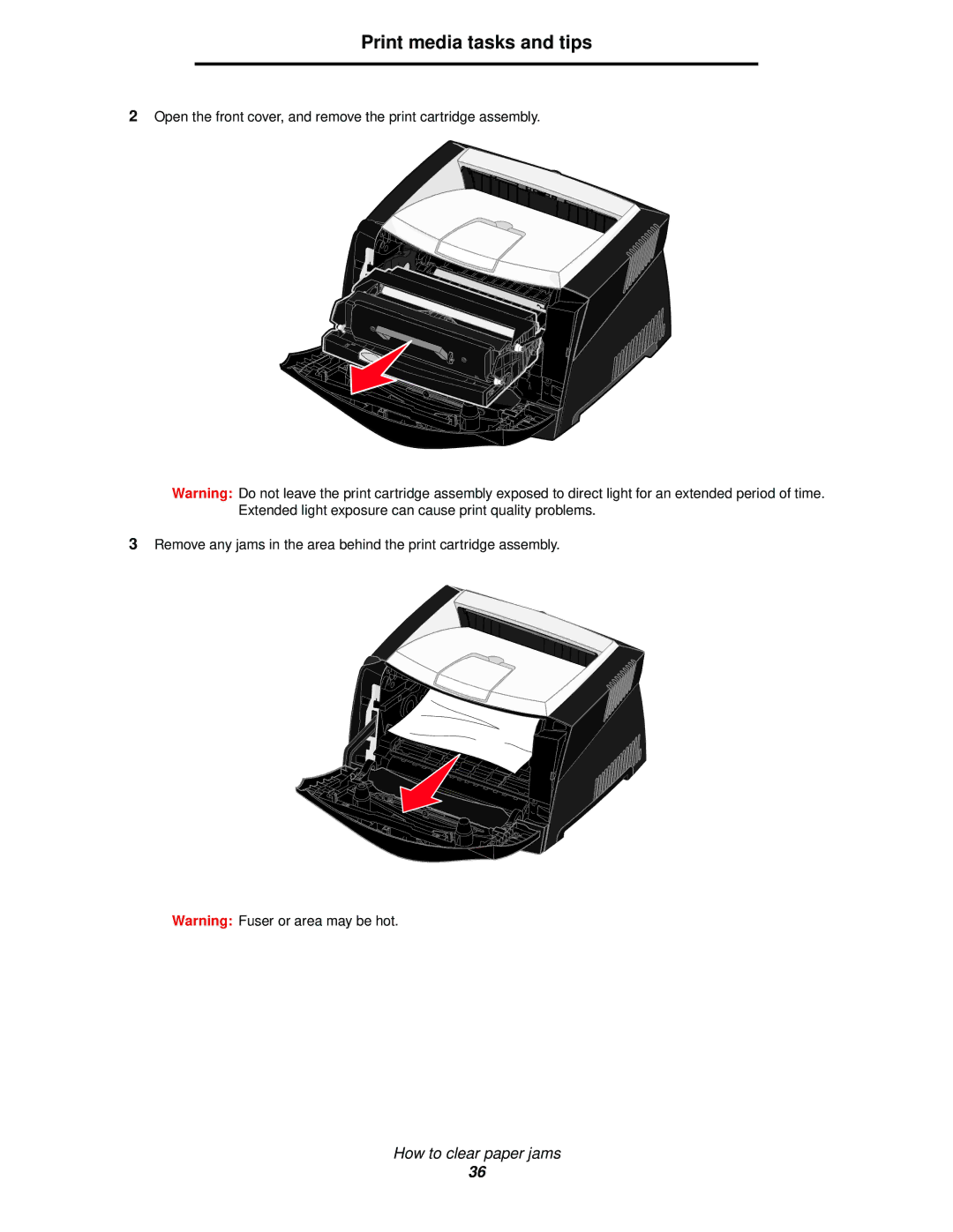 Lexmark 342n, 340 manual Print media tasks and tips 