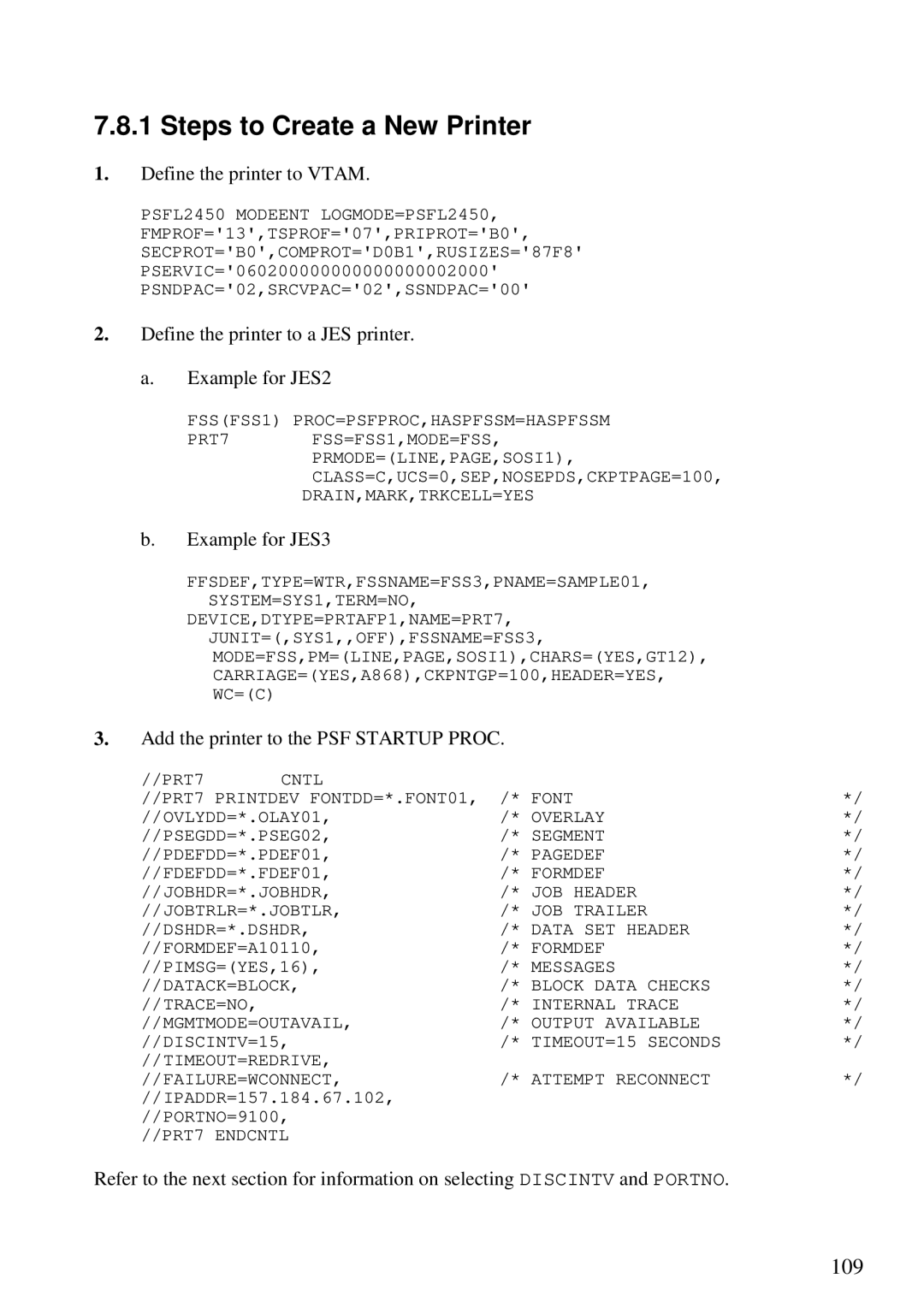 Lexmark 3455 manual Steps to Create a New Printer, Define the printer to Vtam 