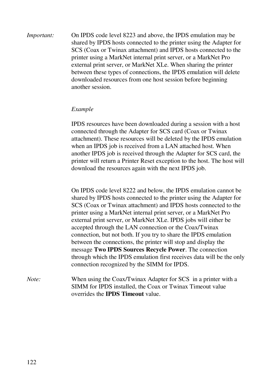 Lexmark 3455 manual Example 