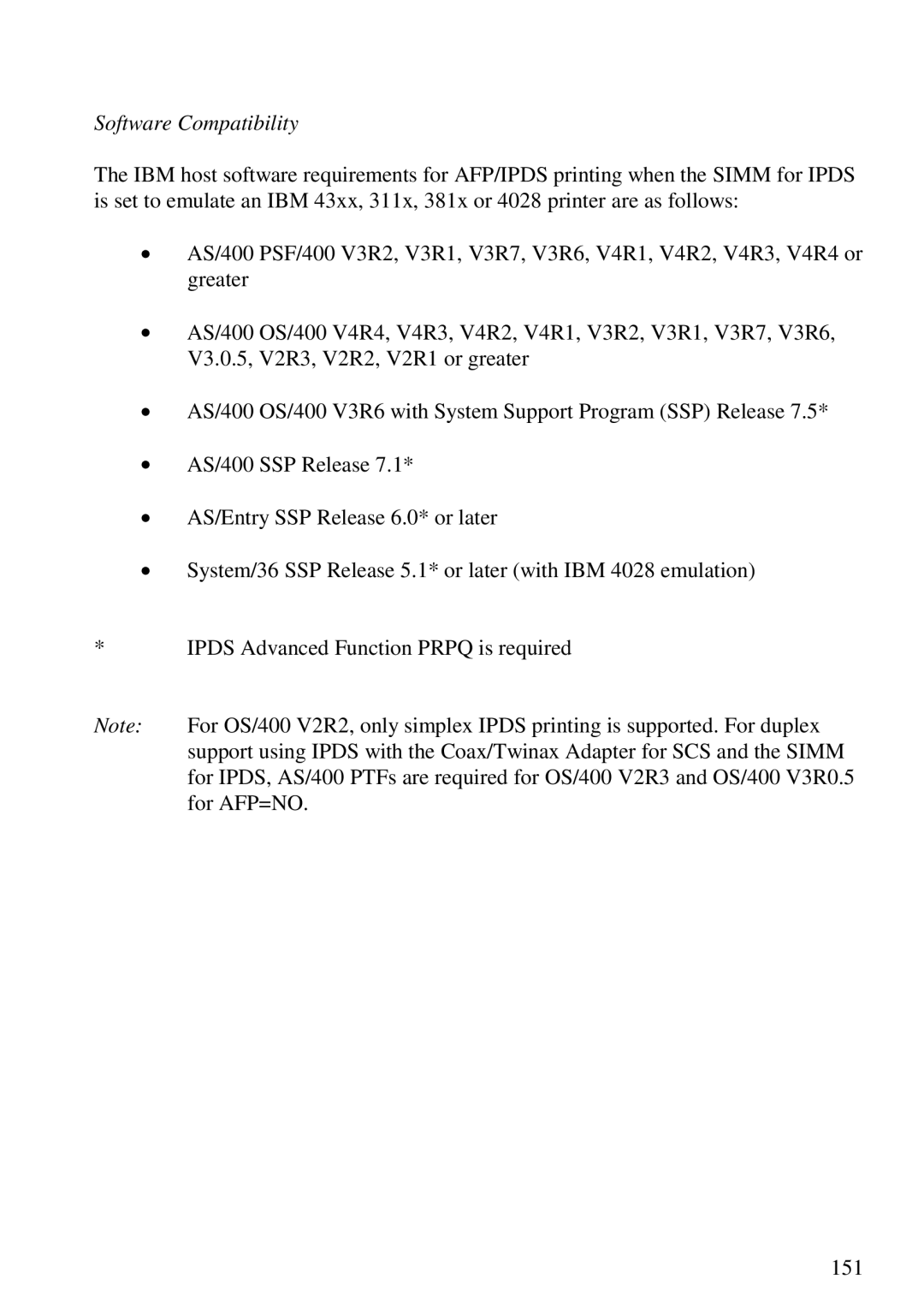 Lexmark 3455 manual Software Compatibility 