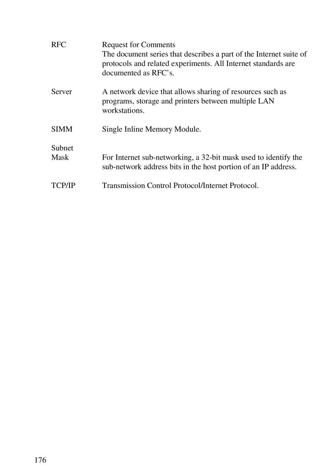 Lexmark 3455 manual Rfc 