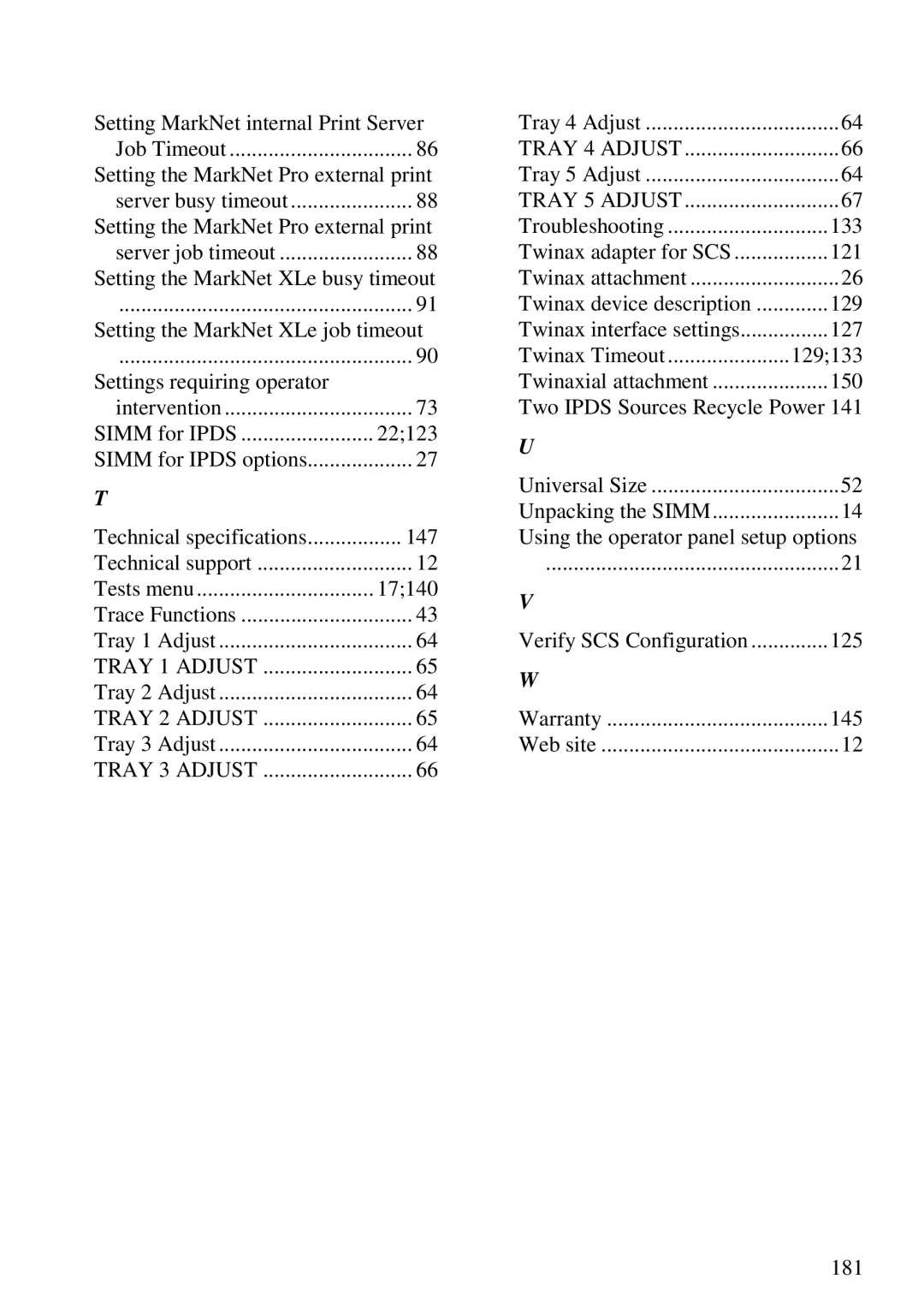 Lexmark 3455 manual Setting MarkNet internal Print Server 