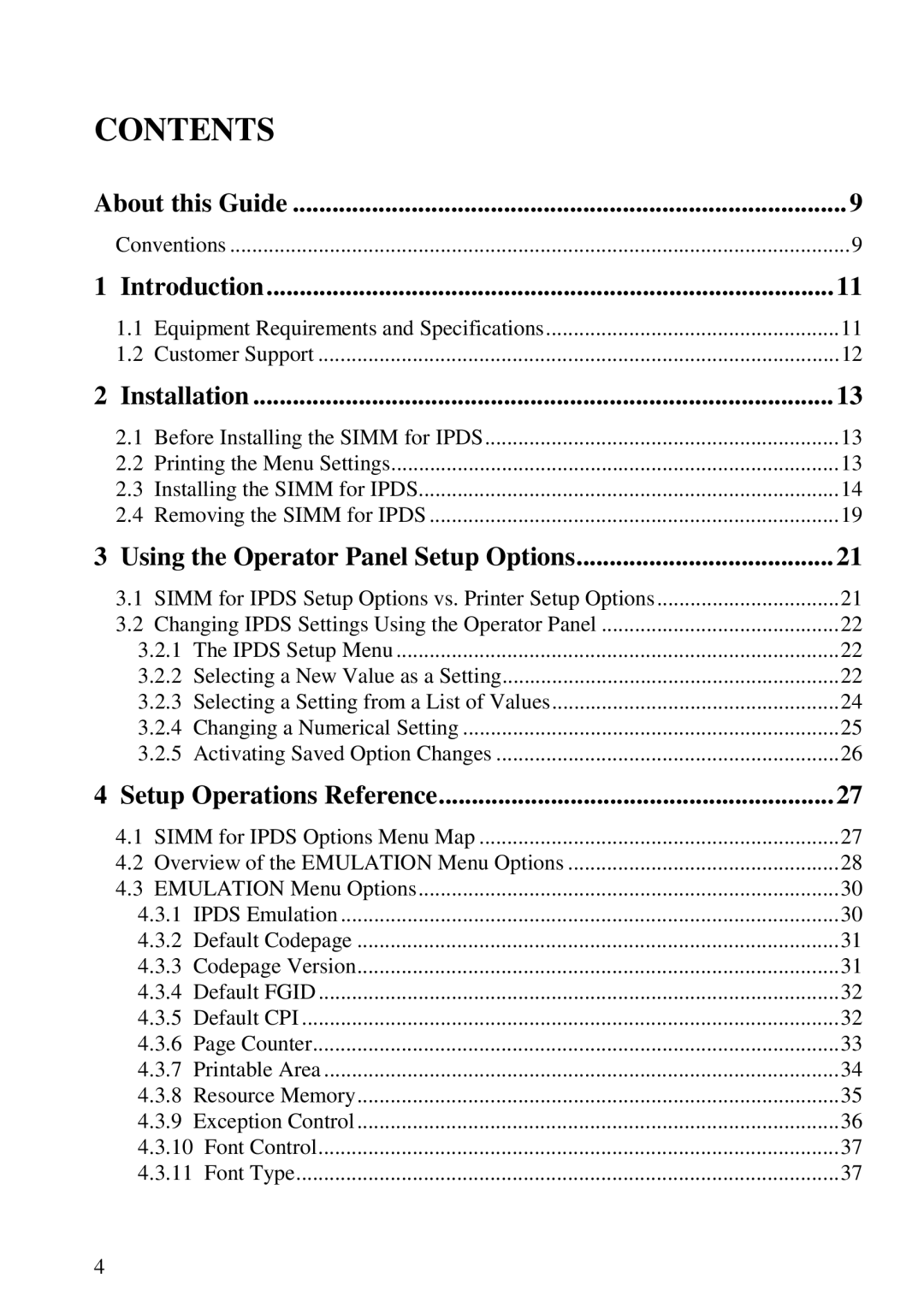 Lexmark 3455 manual Contents 