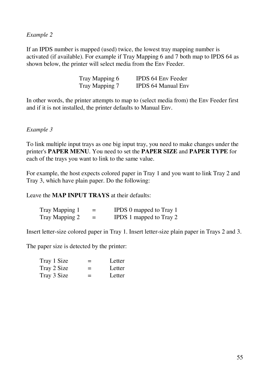 Lexmark 3455 manual Example 