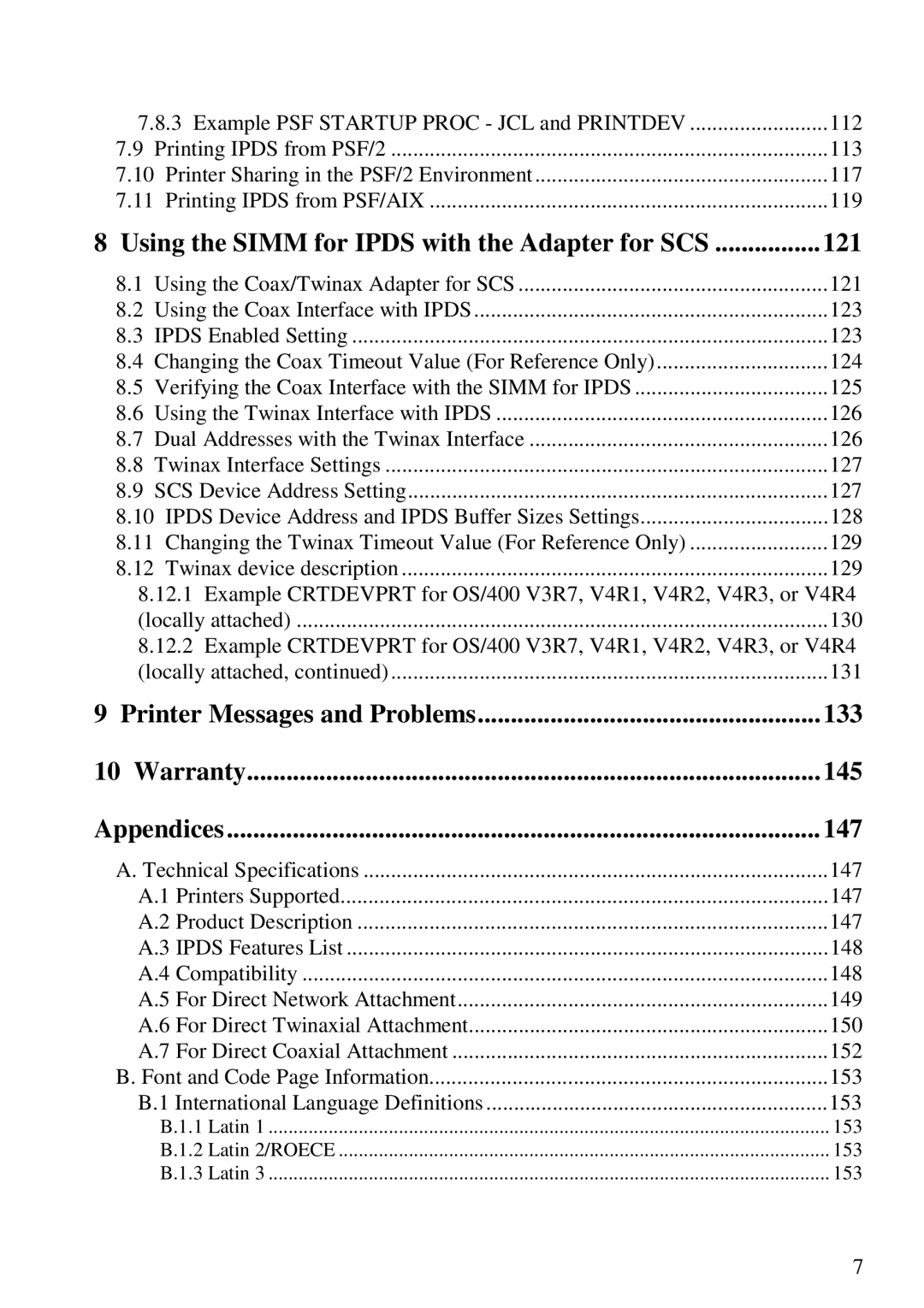 Lexmark 3455 manual Using the Simm for Ipds with the Adapter for SCS 121 