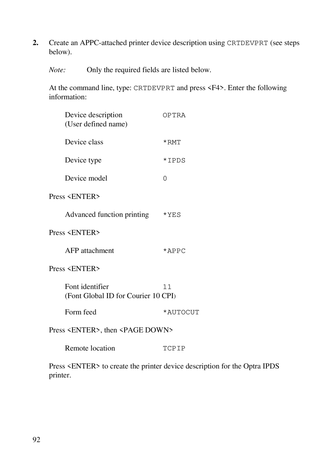 Lexmark 3455 manual User defined name Device class 