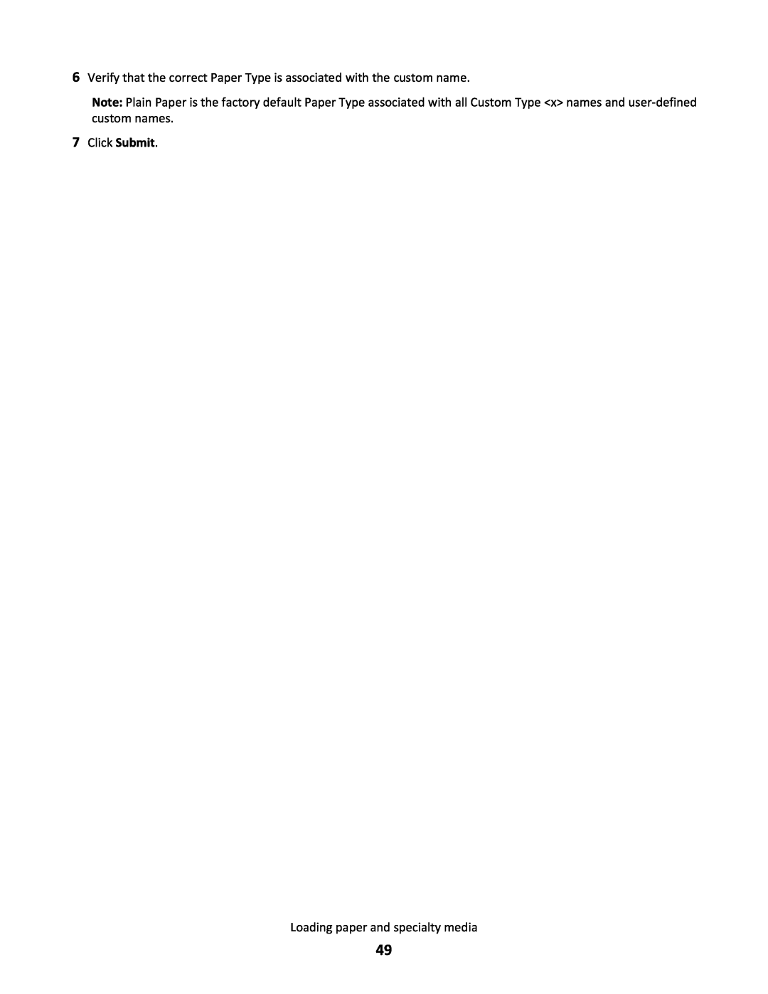 Lexmark 34S0305, 34S0100, 34S0300, 34S5164 manual Click Submit Loading paper and specialty media 