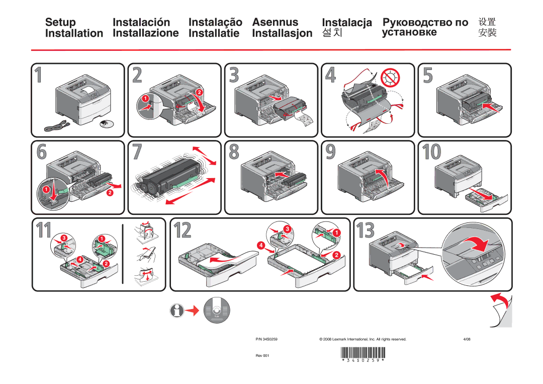 Lexmark 34S0259 manual 