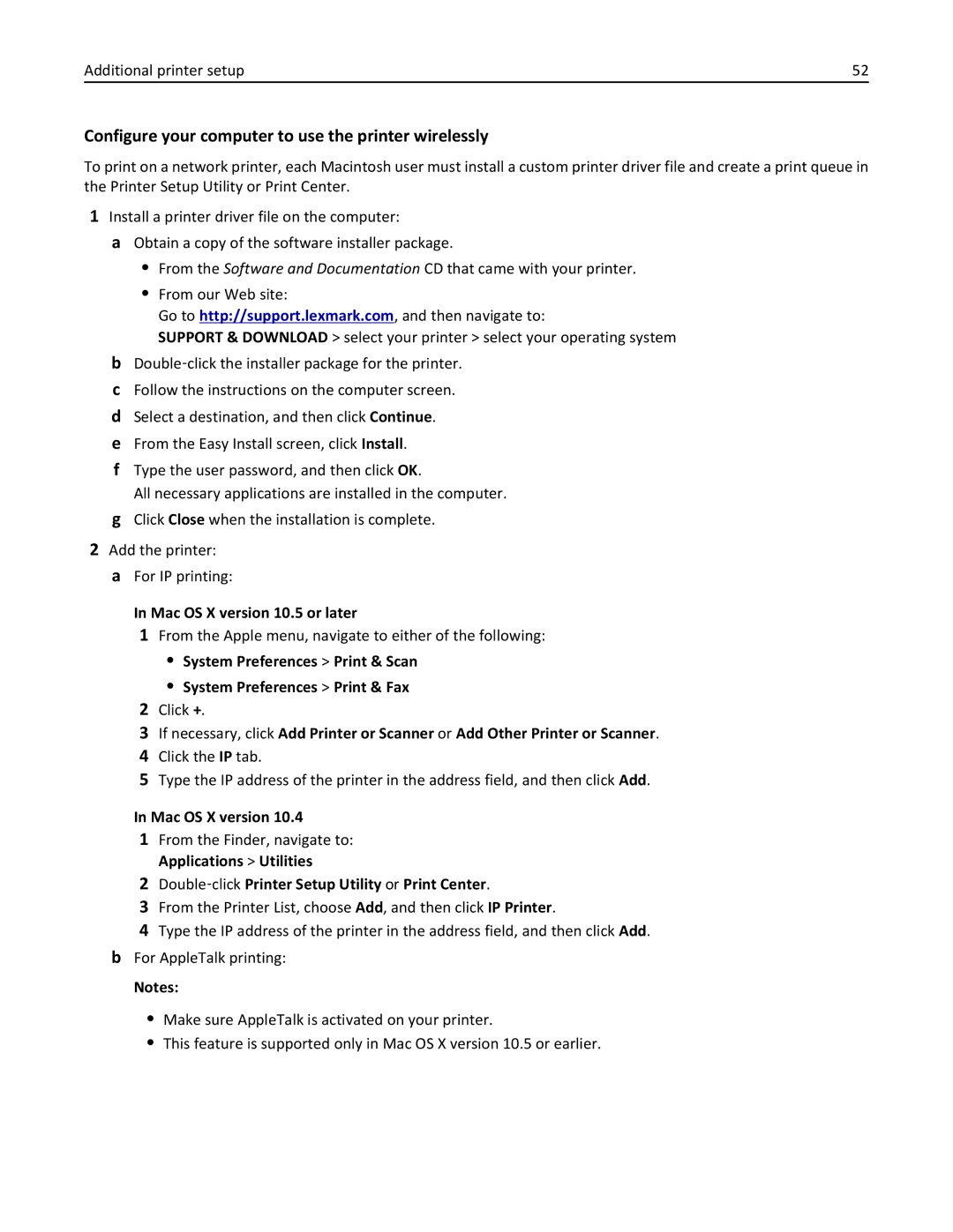 Lexmark 34T5012 manual Configure your computer to use the printer wirelessly, Click + 