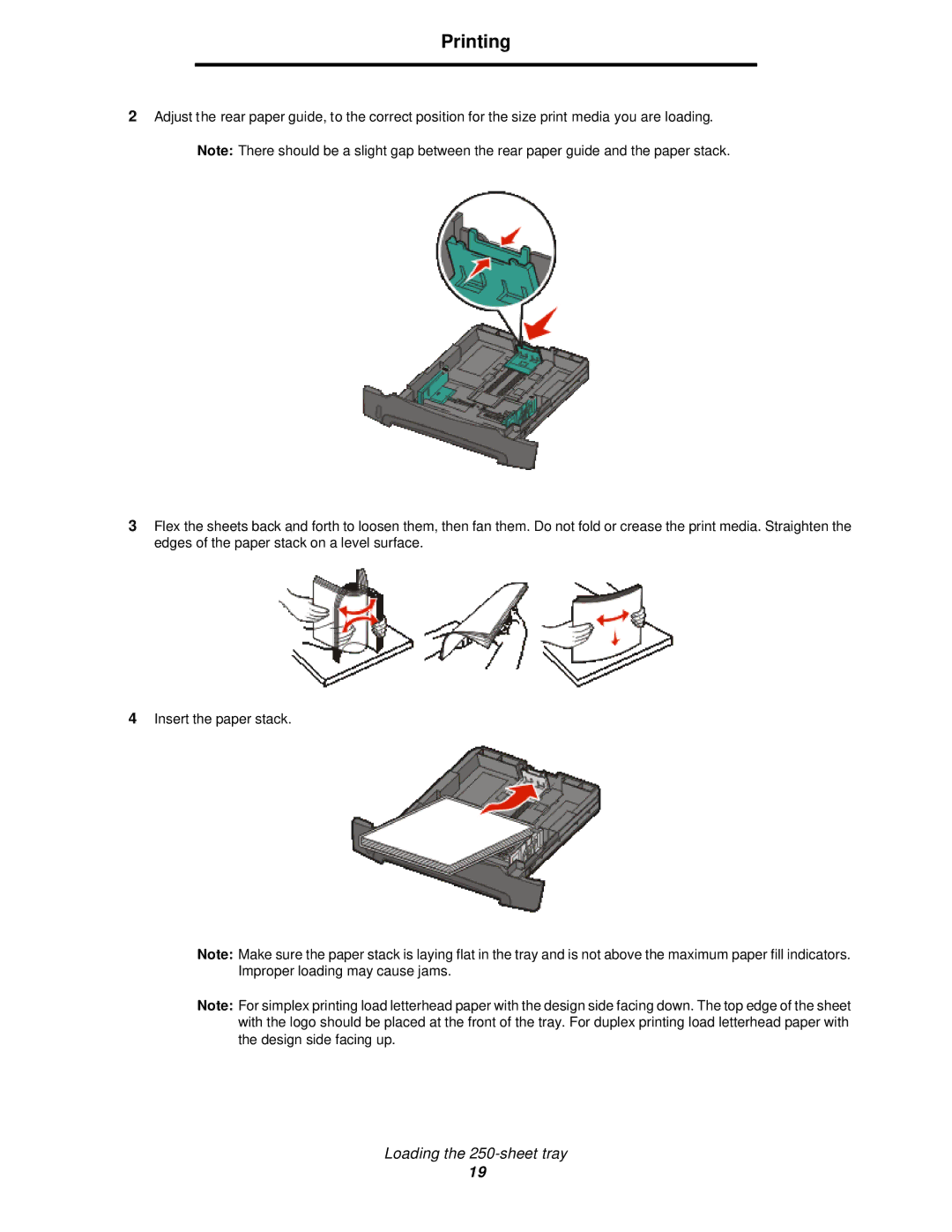 Lexmark 350d manual Printing 