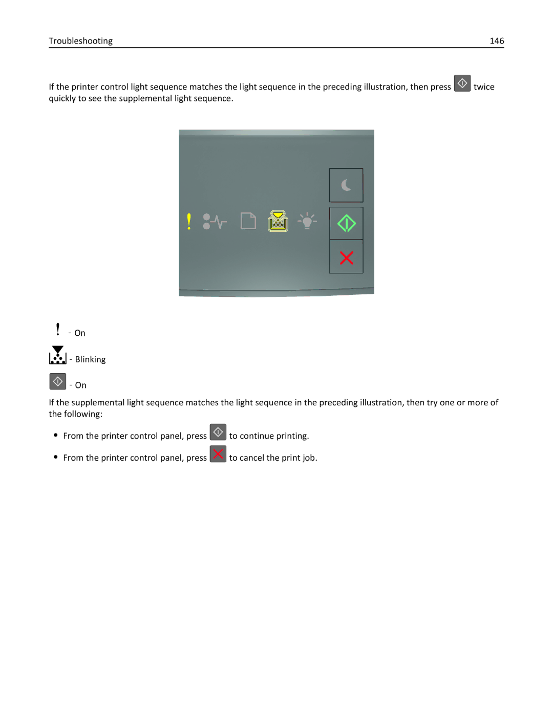 Lexmark 35ST101, MS310DN, 220 manual ‑ Blinking 