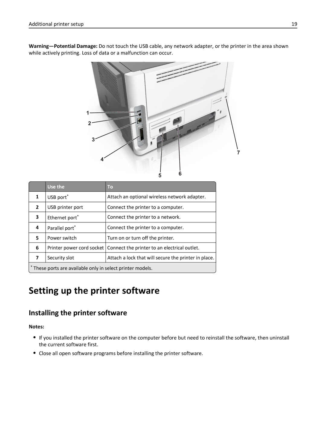 Lexmark 220, 35ST101, MS310DN manual Setting up the printer software, Installing the printer software, Use 