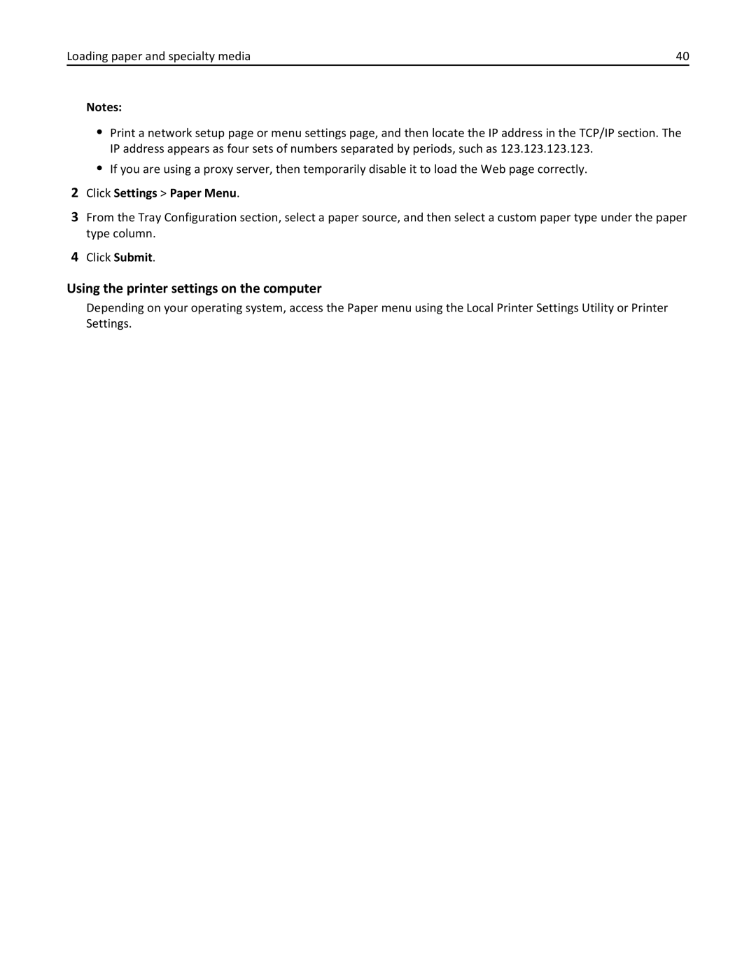 Lexmark 35ST101, MS310DN, 220 manual Using the printer settings on the computer 