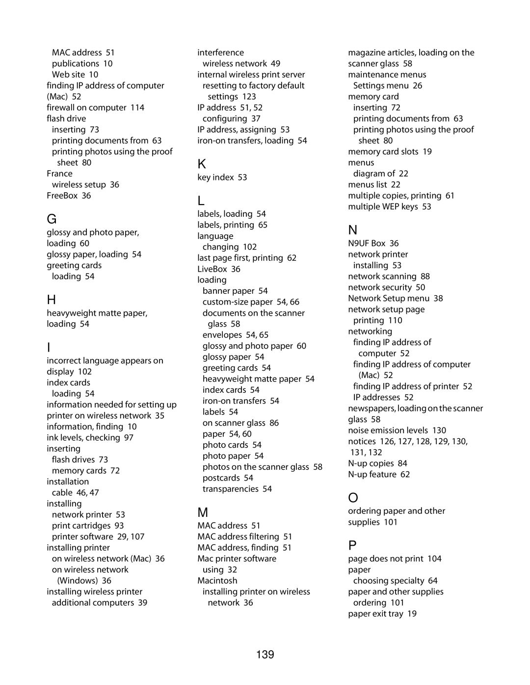 Lexmark 3600 Series manual 139 